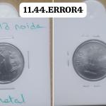 India - 2013 - 1 Rupee Noida Mint Extra Meta - Error Coin