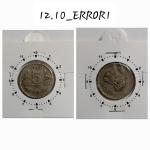 India - 5 Rupees 2001 Hyderabad Mint 11 Oclock Rotation Error Coin Used