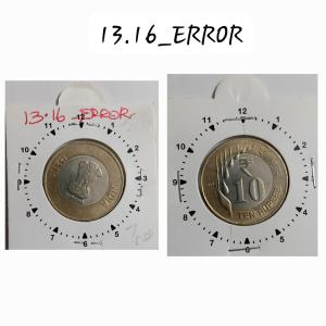 India - 2019 - 10 Rupees BOMBAY Mint 1.30 Rotation ERROR Coin UNC