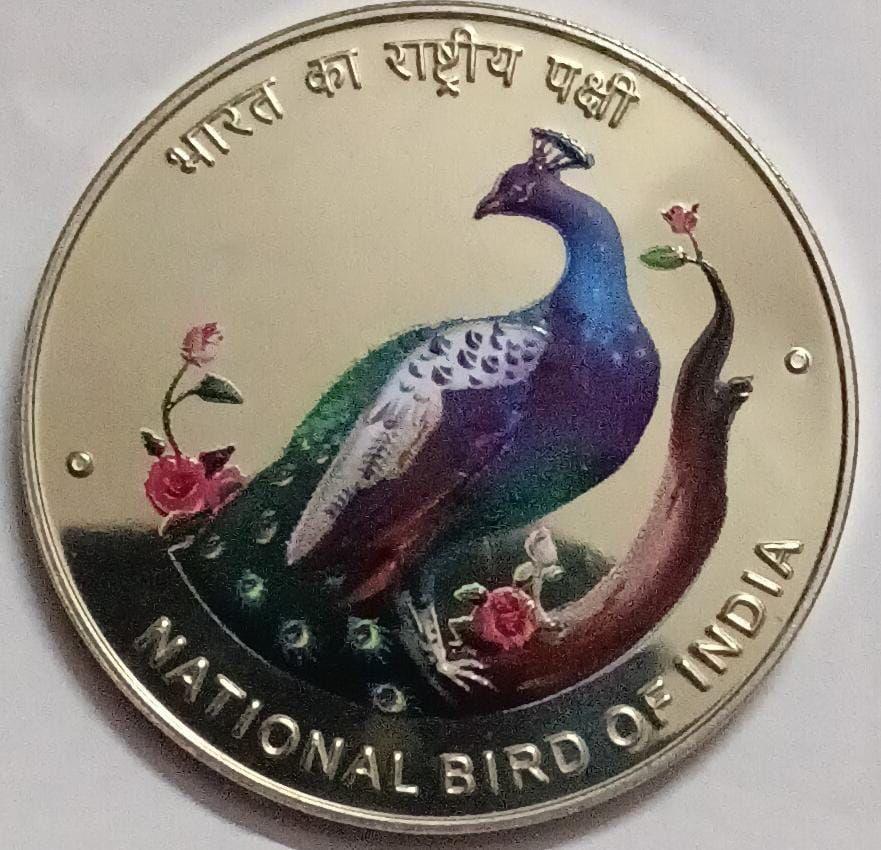 India - National Bird Of India-The Peacock (Souvenir Coin)