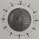 India - 2005 - 2 Rupees Kolkata Mint 12 O Clock Rotation Error Coin UNC