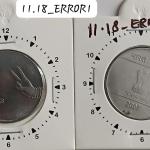 India - 2007 - 2 Rupees Mudra Hyderabad Mint 1 O Clock Rotation Error Coin Used
