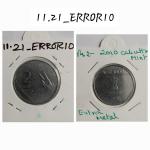 India - 2010 - 2 Rupees Mudra Kolkata Mint Extra Metal Error Coin Used