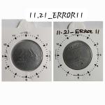India - 2010 - 2 Rupees Mudra Kolkata Mint 11 Oclock Rotation Error Coin Used