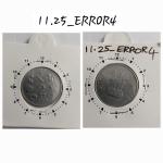 India - 2013 - 2 Rupees Bombay Mint 1 Oclock Rotation Error Coin Used