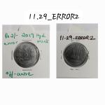 India - 2017 - 2 Rupees Hyderabad Mint off-centre Error Coin UNC