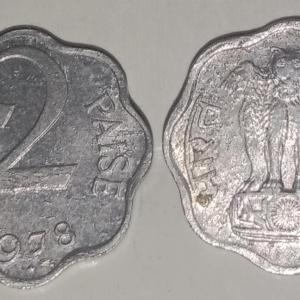India - 1978 - 2 Paise UNC 1 No - Coin