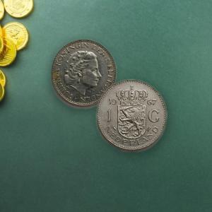 Netherlands-1 Gulden 1967 (Used) - Coin