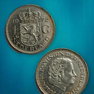 Netherlands-1 Gulden 1972 (Used) - Coin