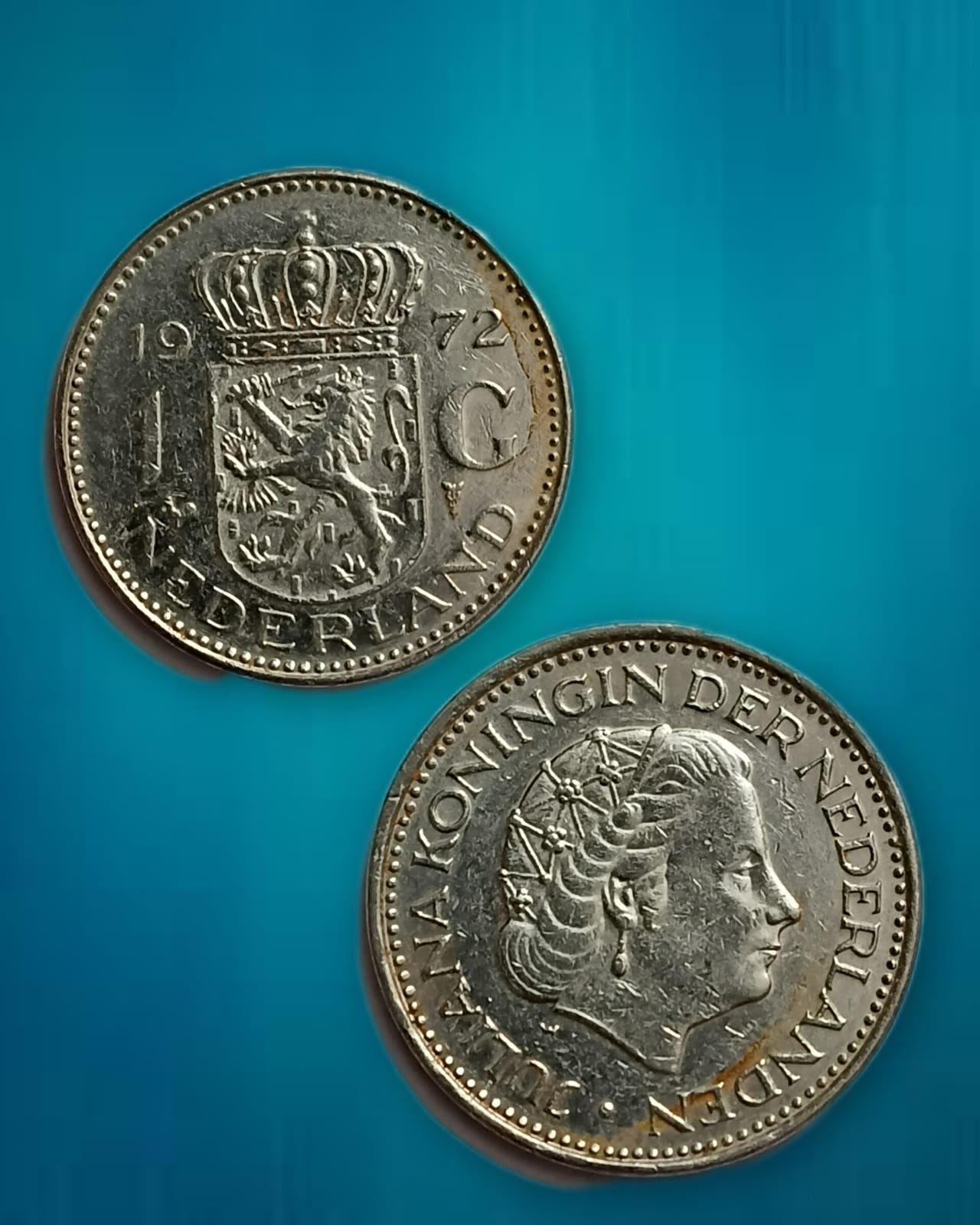Netherlands-1 Gulden 1972 (Used) - Coin