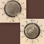 India - 1999 - 1 RUPEE Calcutta Mint 8O Clock Rotation Error Coin Used