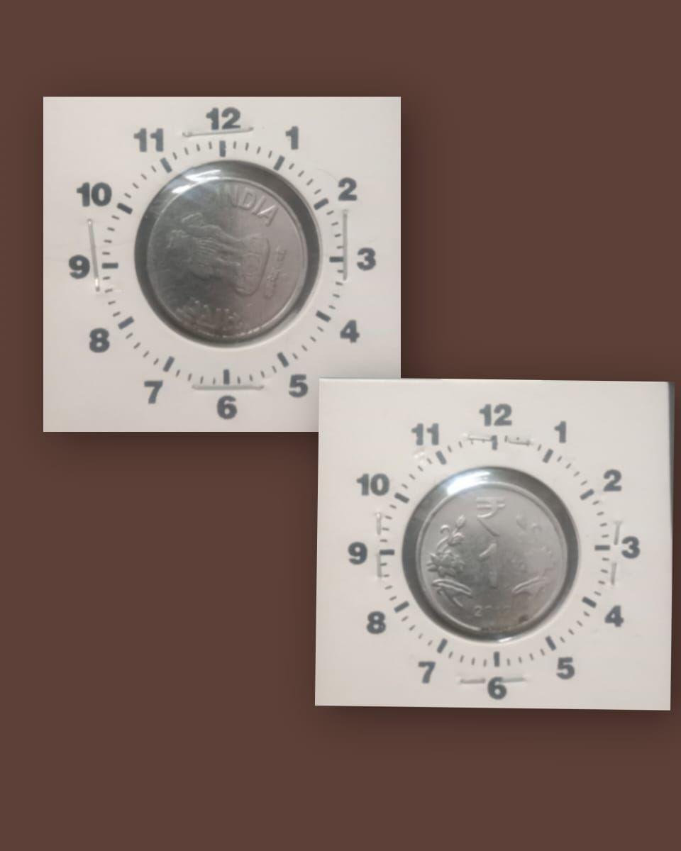 India - 2012 - 1 Rupee Hyderabad Mint 10 O - Error Coin