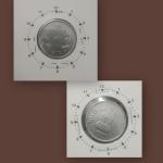 India - 2013 - 1 Rupee Calcutta Mint of f Ce - Error Coin