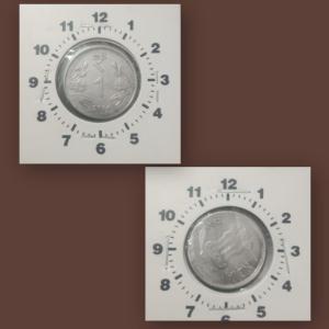 India - 2014 - 1 Rupee Hyderabad Mint 2 O C - Error Coin