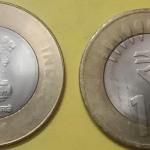 India - 10 Rupees -2014_ UNC Coin