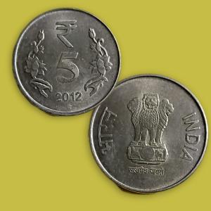 India - 2012 - 5 Rupees UNC Coin
