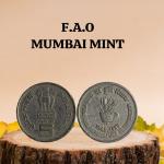 5 Rupees - Food Agriculture Organisation (FAO) BOMBAY MINT Used COIN