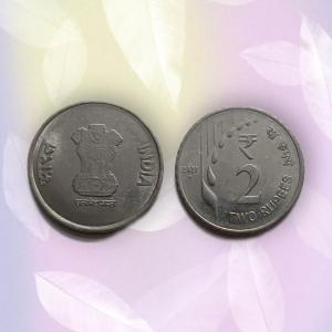 India - 2021 - 2 RUPEES RAINDROPS Used Coin