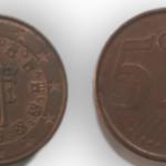 Portugal 5 Euro Cent 2002 Used Coin