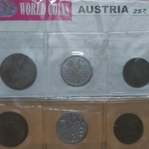Austria 3 Coins Used