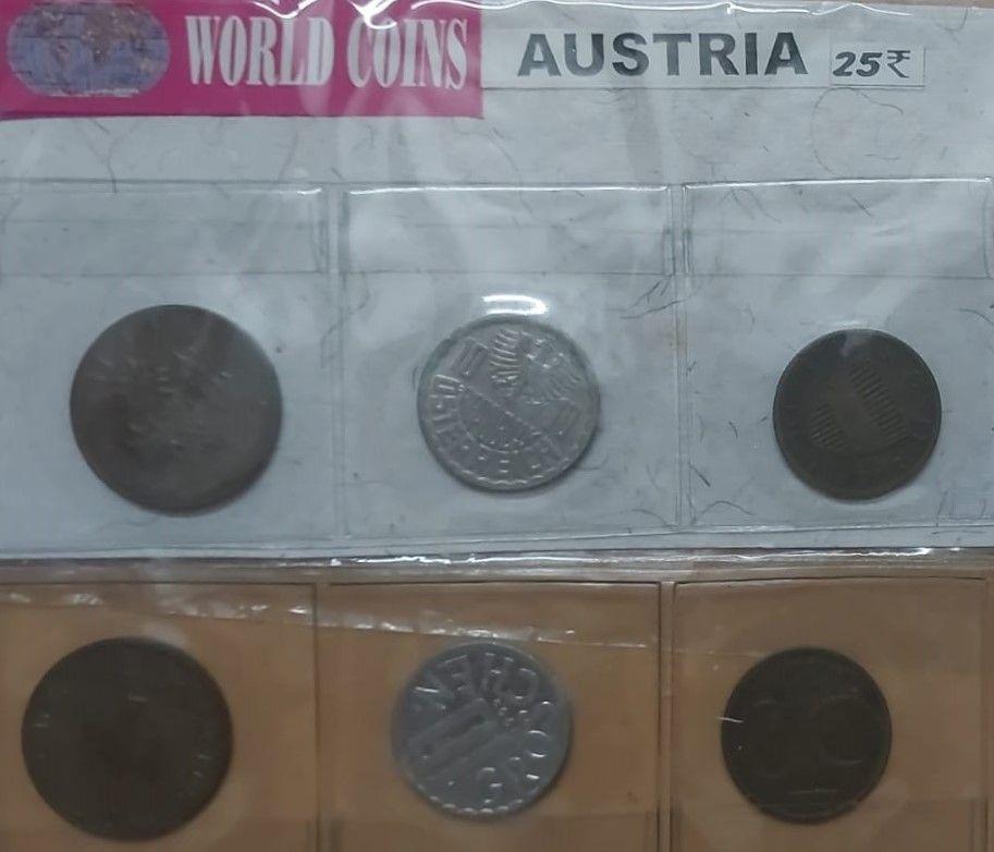 Austria 3 Coins Used