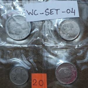 Belgium 4 Coins Used