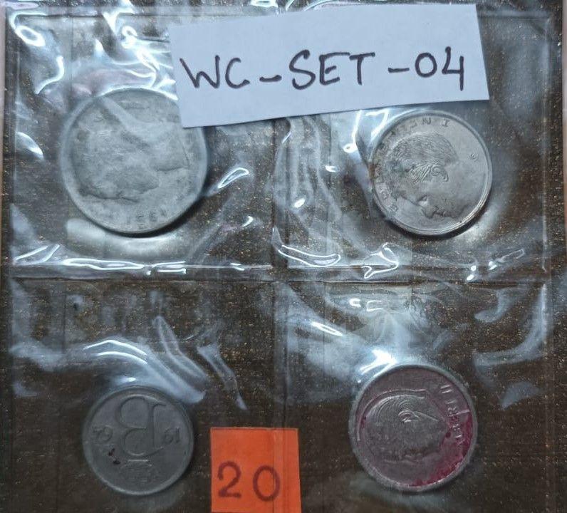 Belgium 4 Coins Used