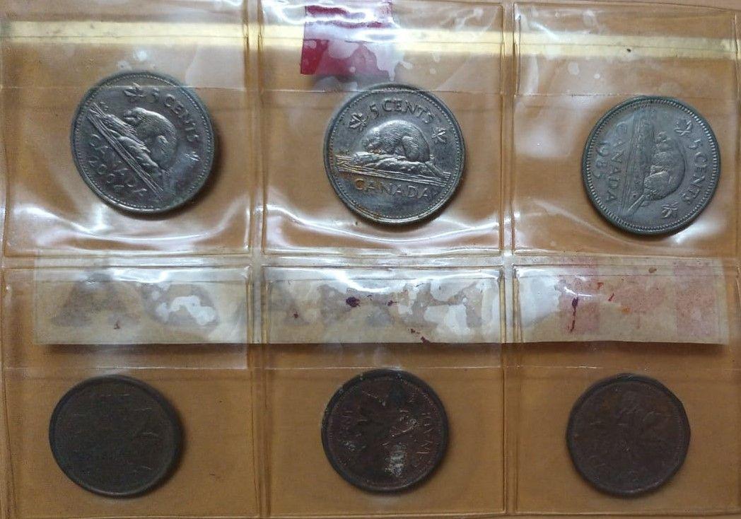 Canada 6 Coins Used