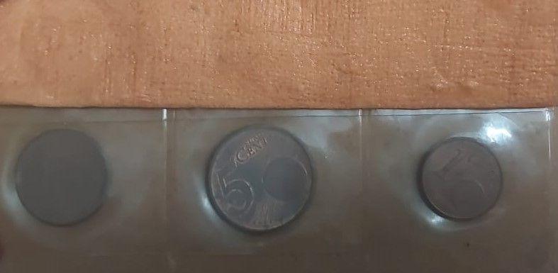 Euro Cent -Different Countries- 3 Coins Used