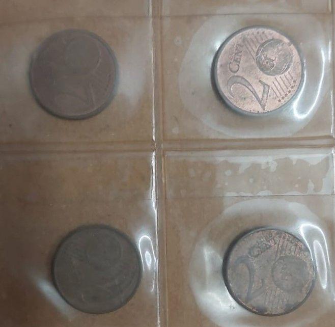 Euro Cent -Different Countries- 4 Coins Used