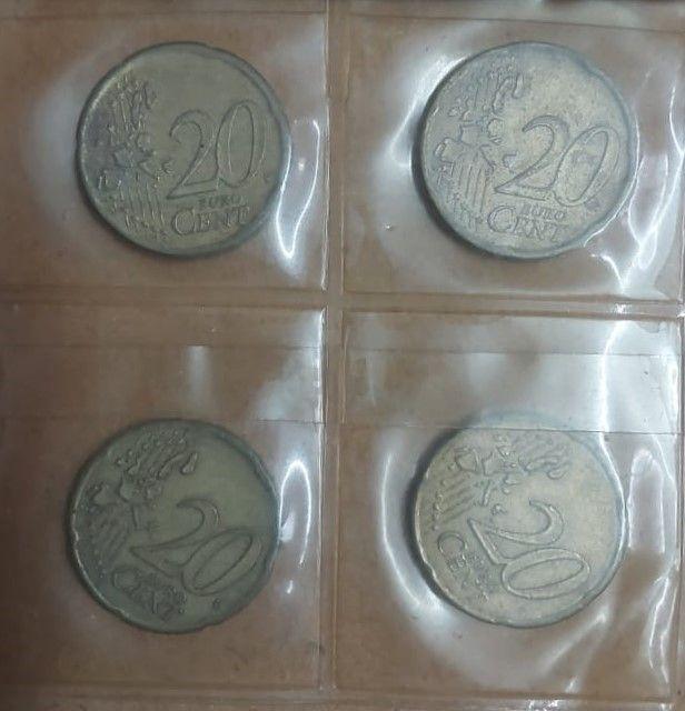 Euro Cent -Different Countries- 4 Coins Used