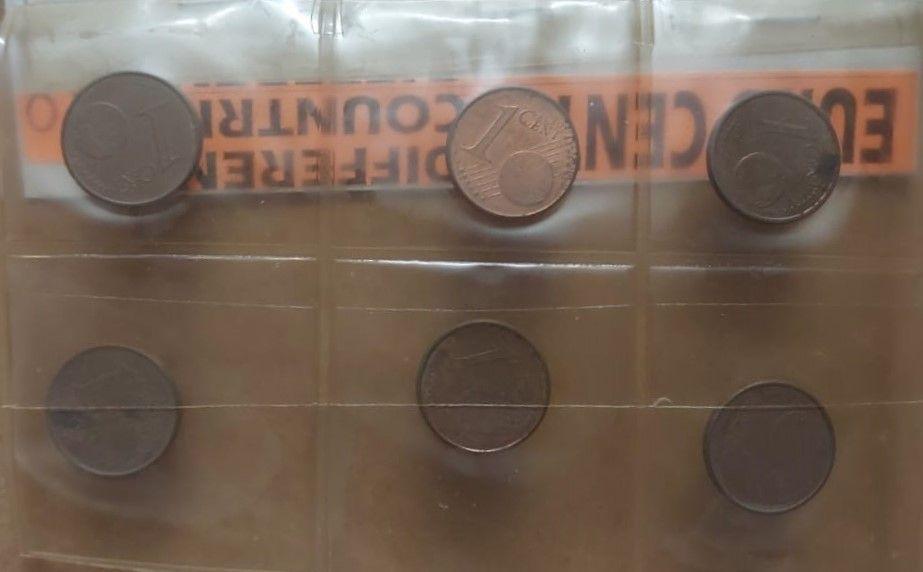 Euro Cent -Different Countries- 6 Coins Used