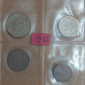 Germany 4 Coins Used