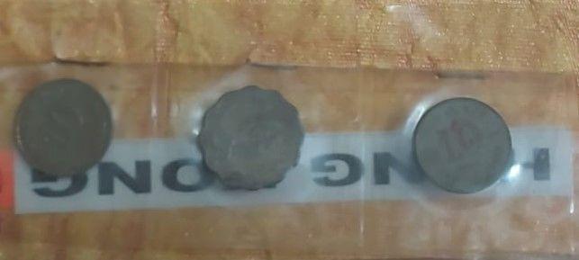 Hong Kong Coins - 3 Coins Used