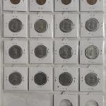 India - 1968-1994 - 20 Paise Year-Wise Collection Value Series Coin Collection in Holders With Sticker (16 Coins)