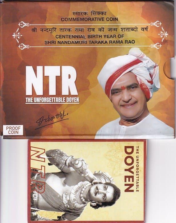 India - 2023 - The Unforgettable Doyen, N. T. Rama Rao (NTR) - Rs. 100 Proof Coin Set - Hyderabad Mint