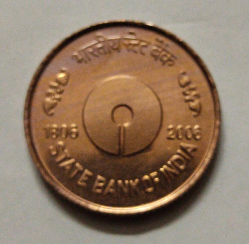 5 Rupee - State Bank of India CUNI - 1 No - (UNC set coin)