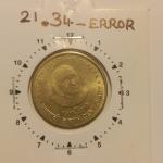 India - 5 Rupees-Mother Teresa-Hyderabad Mint 12.30 Rotation Error Coin Used