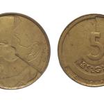 Belgium 5 Francs 1987 Used coin