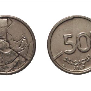 Belgium 50 Francs 1987 Used coin