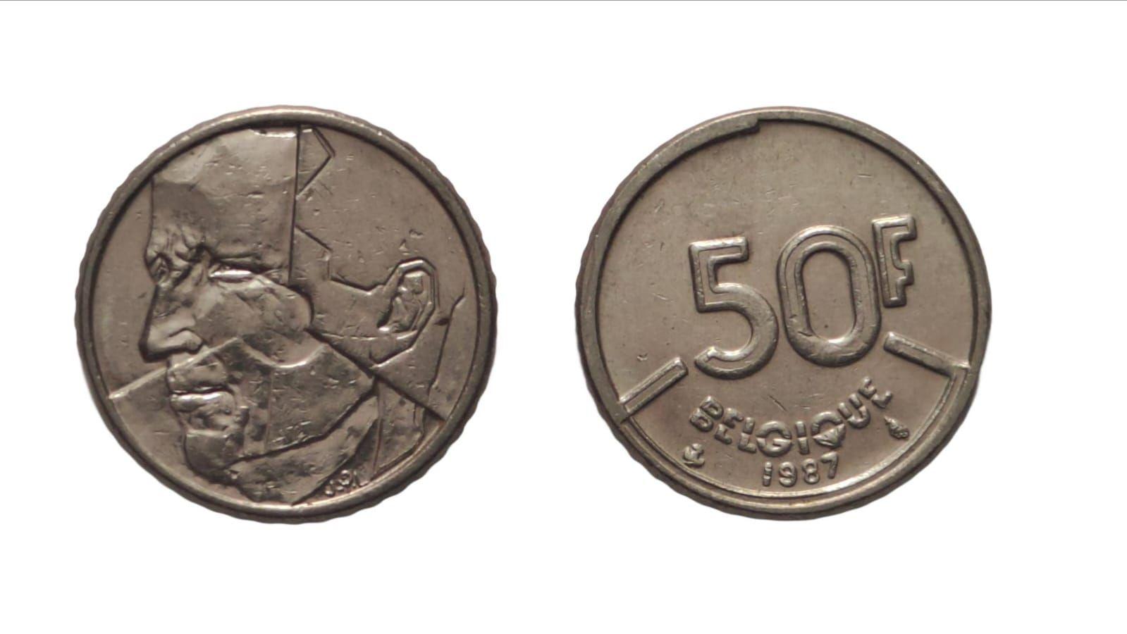 Belgium 50 Francs 1987 Used coin