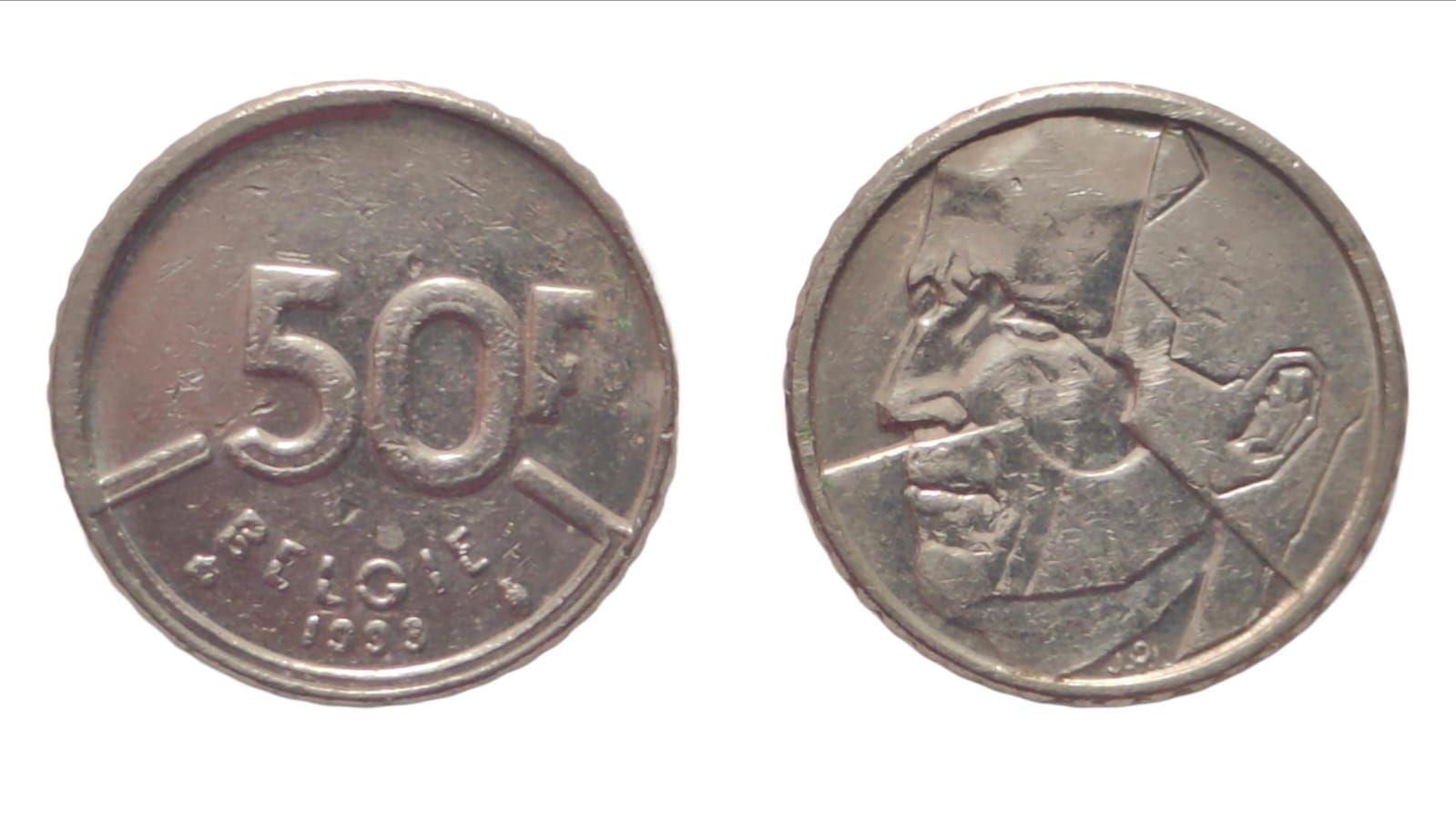 Belgium 50 Francs 1993 Used coin