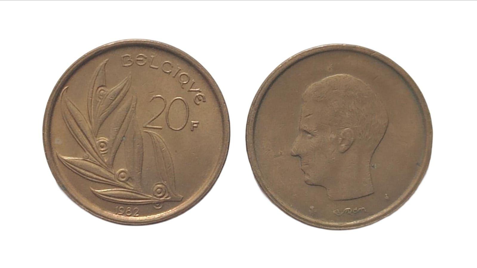 Belgium 20 Francs 1982 Used coin