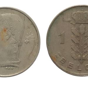 Belgium 1 Franc 1956 Used coin