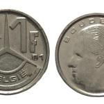 Belgium 1 Franc 1991 Used coin