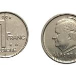 Belgium 1 Franc 1996 UNC coin