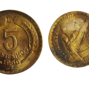 Chile 5 Cent Coin 1966 (Used)