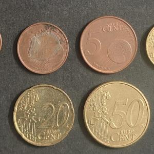 Belgium Euro Coins Collection Albert II 1, 2, 5, 10, 20 and 50 Cent Coins Mixed Years 6 Coin Set