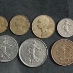 France Pre-Euro Coin Collection 1 Centime To 10 Francs 9 Different Used Coins 1959-1997 (No Specific Year Guarantee)