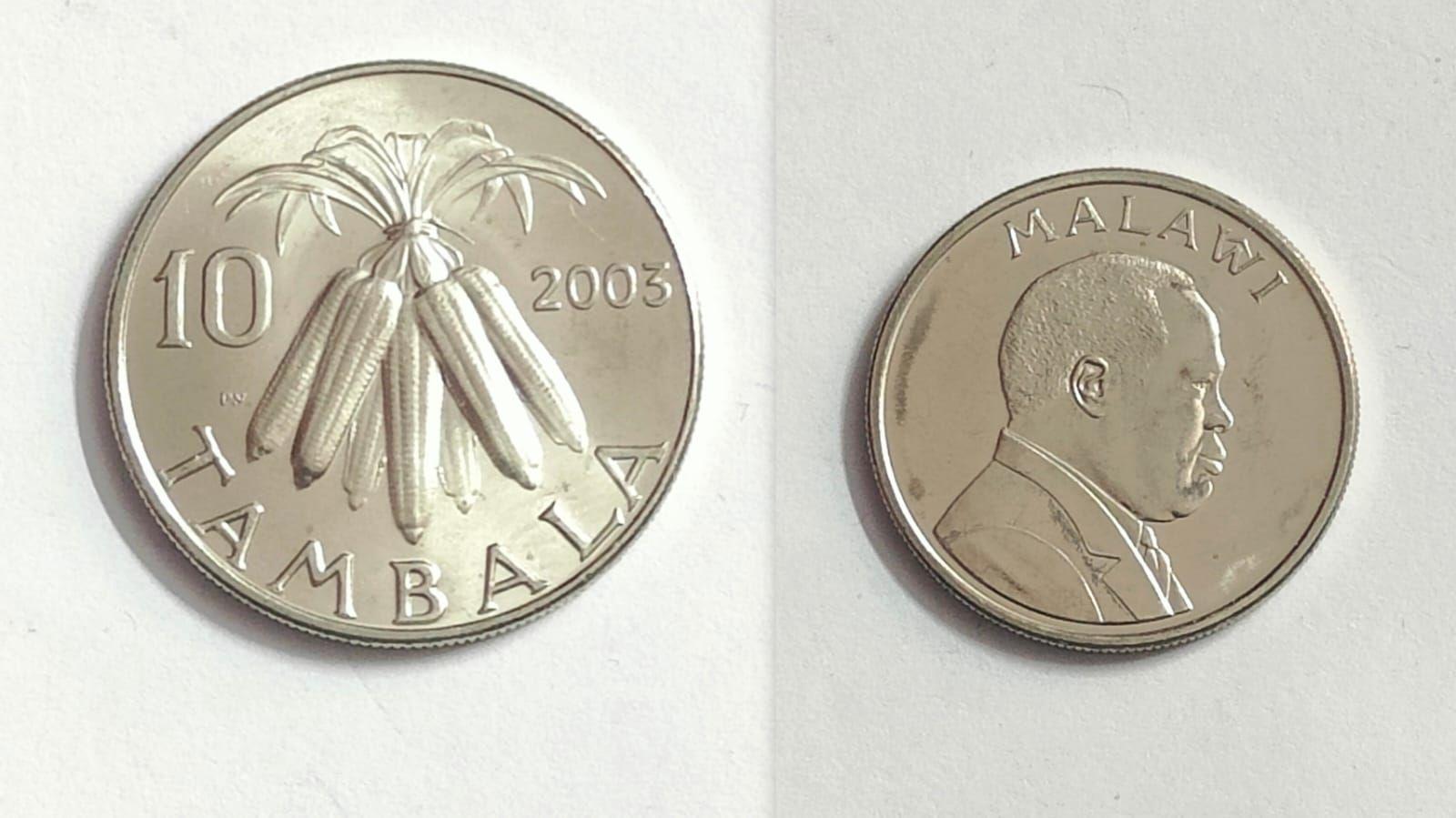 Malawi 10 Tambala coin 2003 UNC